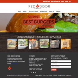 Red Door Grill Website by Feed Me Creative